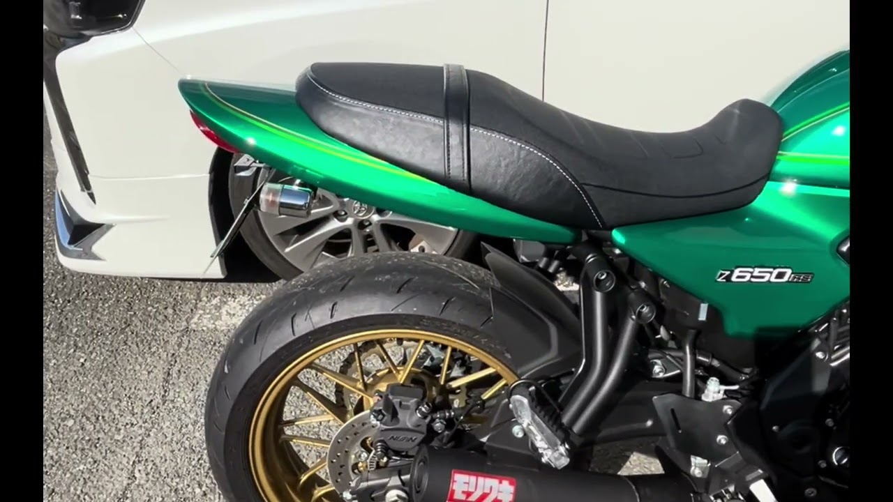 予告通り...Z650RSモリワキショート管マフラー音です。お聞き下さい❗️