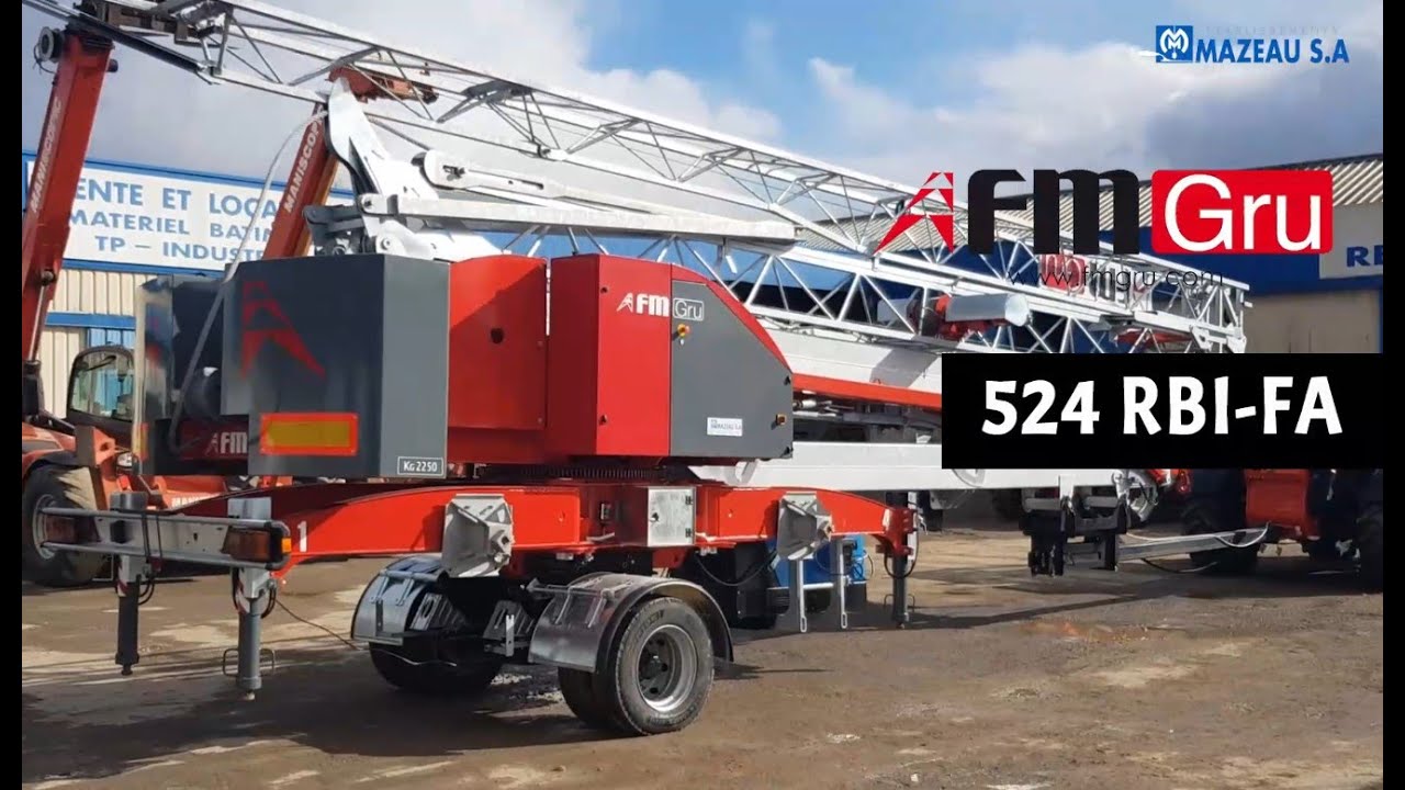 Grue &agrave; montage rapide 24 m&egrave;tres 524 RBI FA