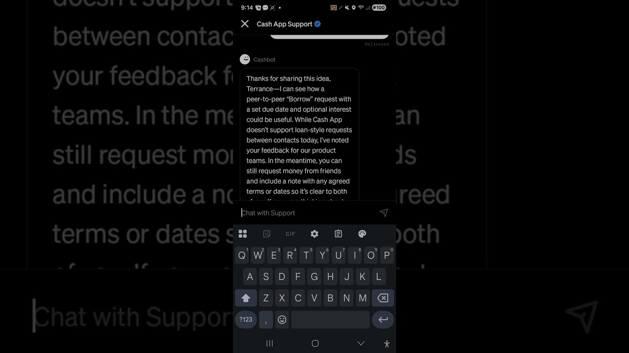 Cash app peer to peer loans idea