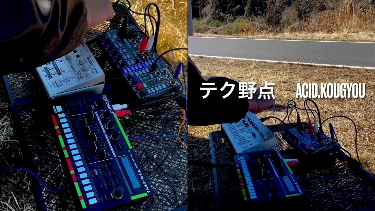 TB303 sound TB03 Bassline synth tr6s sampling  #acidtechno #electronicmusic #テク野点