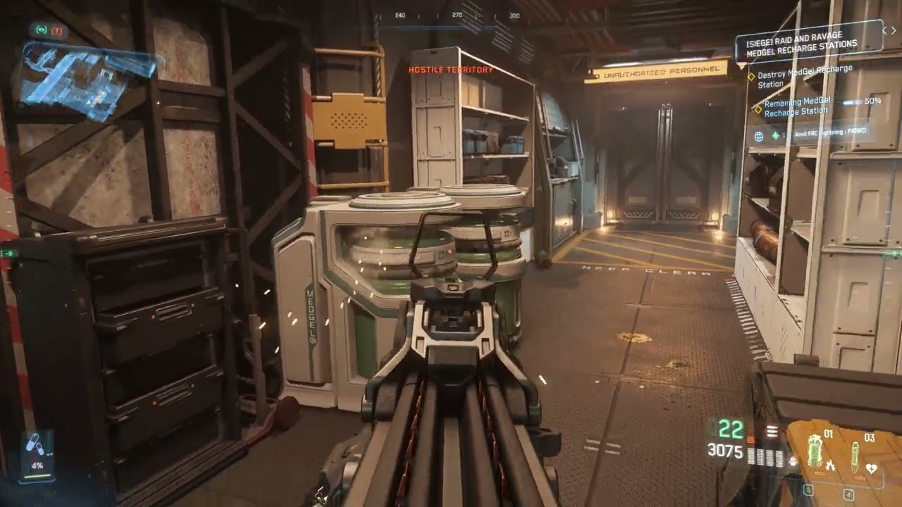 Star Citizen (4.3.2) - Frontier Fighters Finale - Phase 2: Siege - Disable MedGel Recharge Station