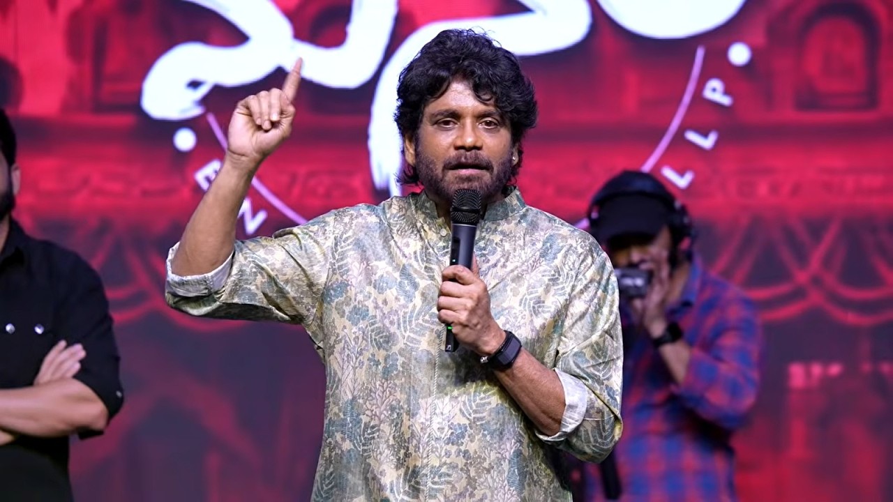 King Nagarjuna Speech | LENIN Blockbuster Vaibhavam Event | V6ENT