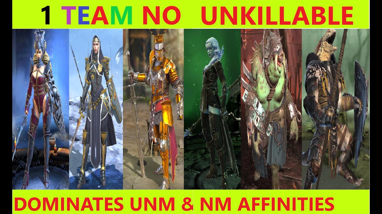 Raid Shadow Legends | Clan Boss 1 TEAM 6 CHAMPS NO UNKILLABLE DOMINATES UNM & NM ALL AFFINITIES