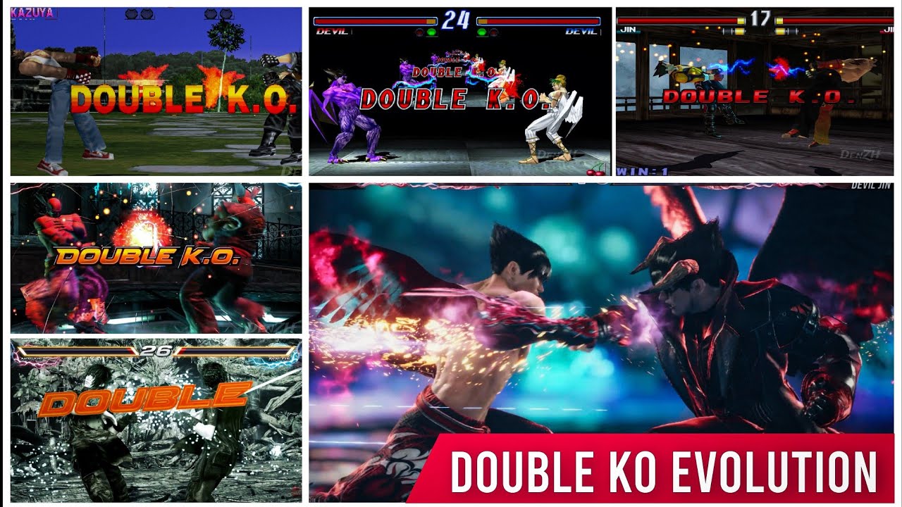 Evolution of Double K.O. in Tekken Series (1994-2025)