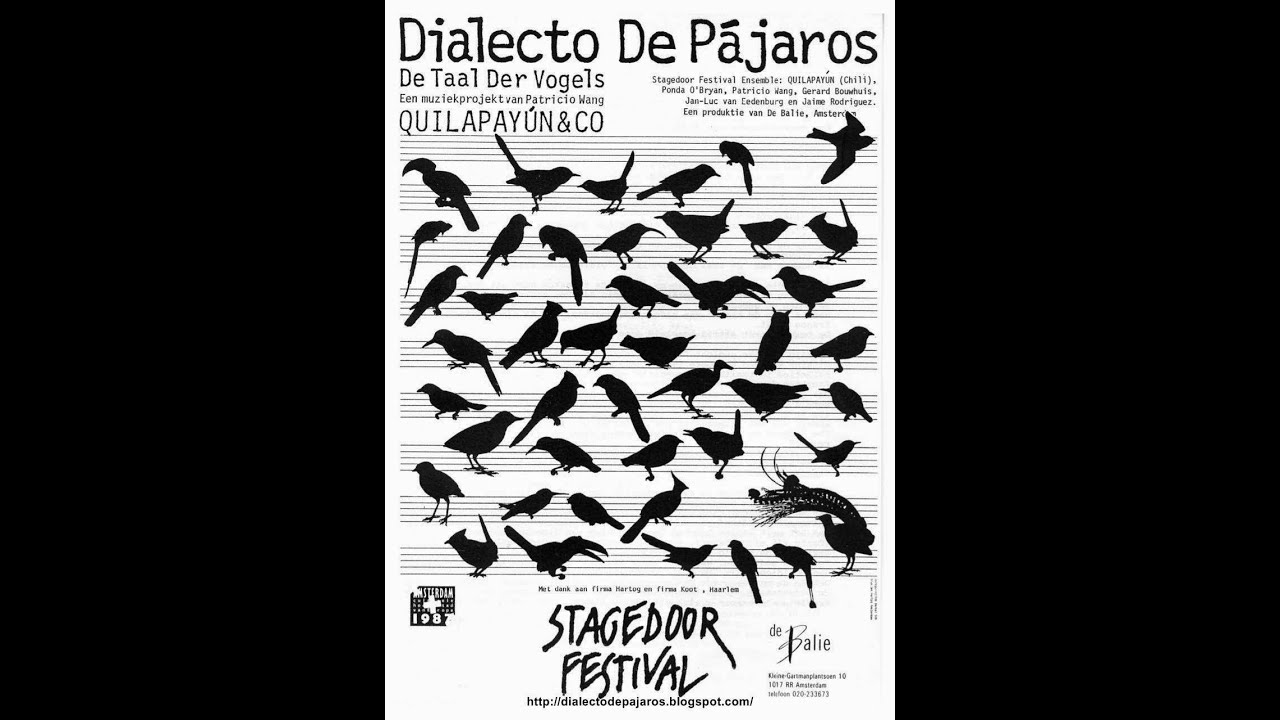 Patricio Wang: Dialecto de Pájaros. Quilapayún & Co. 1987