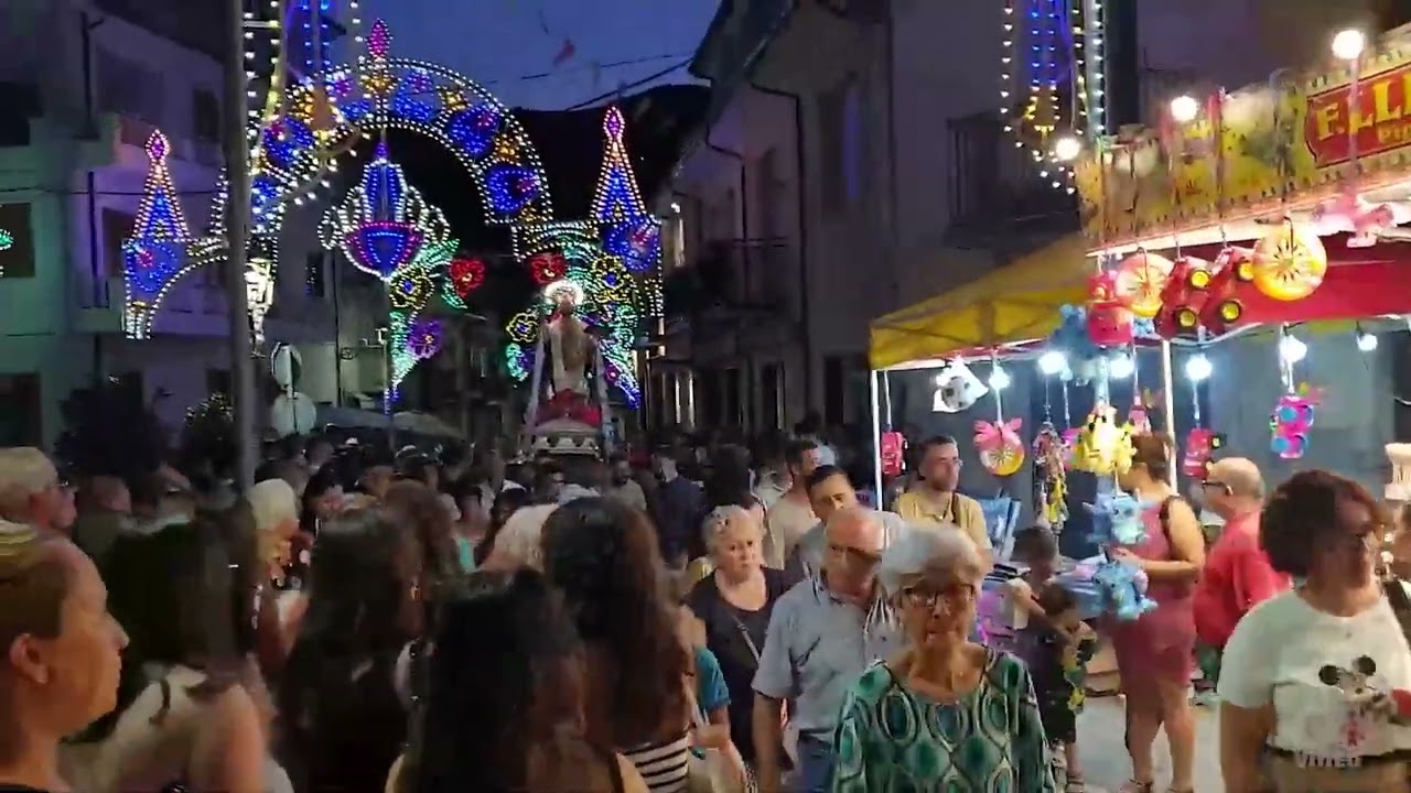 Processione serale 10 agosto 2024 San Lorenzo Confessore. Frazzanò