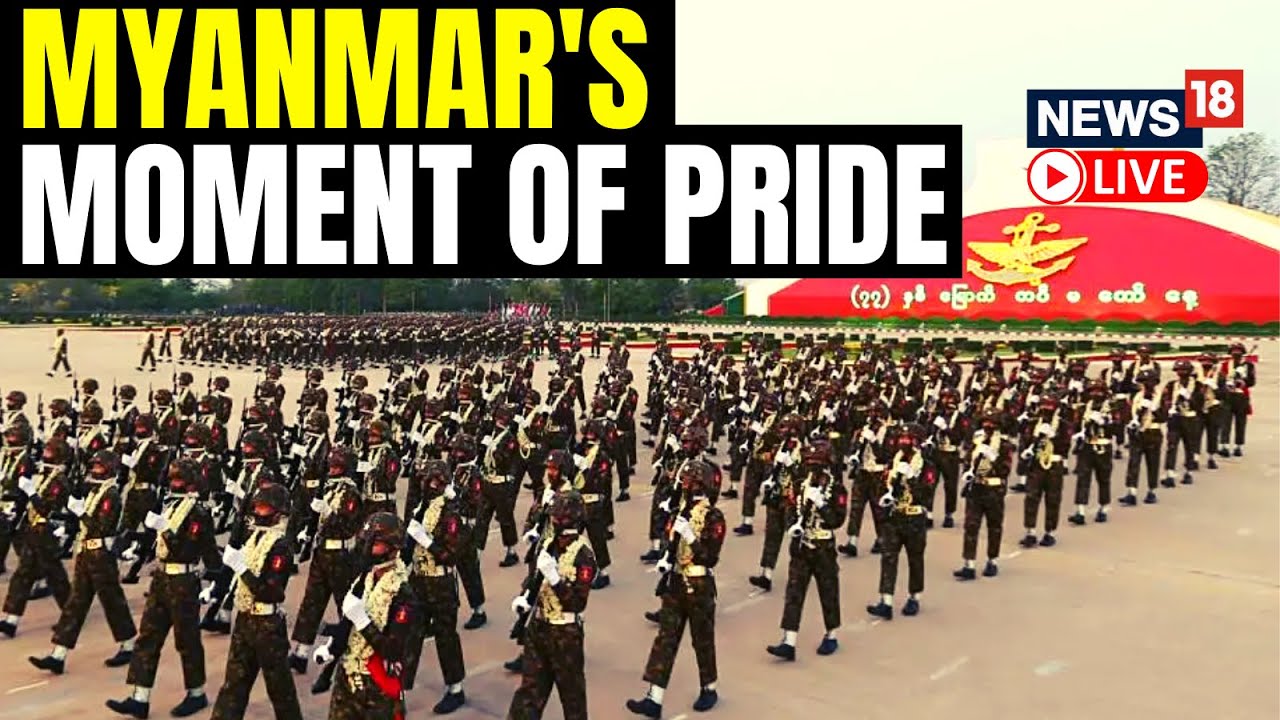 Myanmar Celebrates Armed Forces Day With Mega Military Parade | Myanmar News LIVE | News18 LIVE
