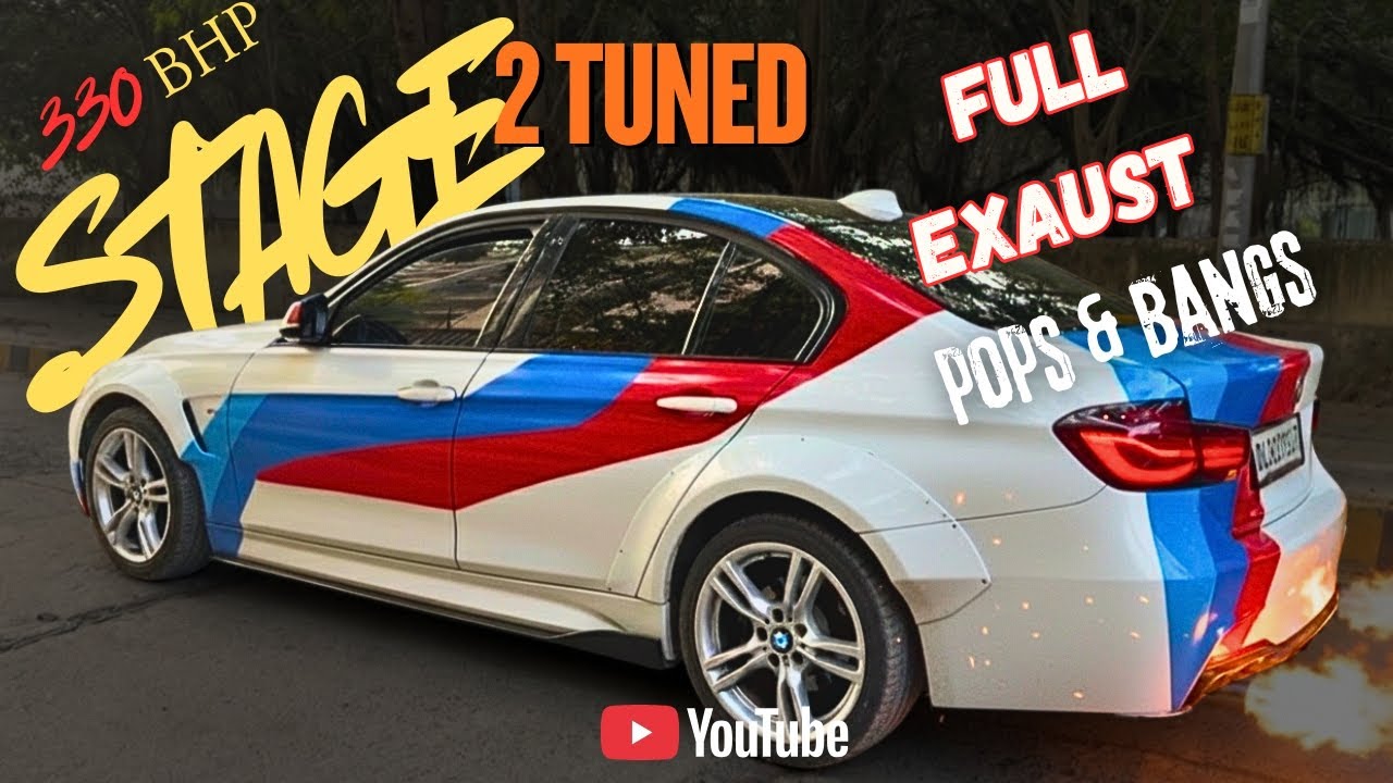FULL EXAUST SYSTEM installation,BMW EXAUST VIDEO,BMW330i exhaust work full details video,BMW INDIA.