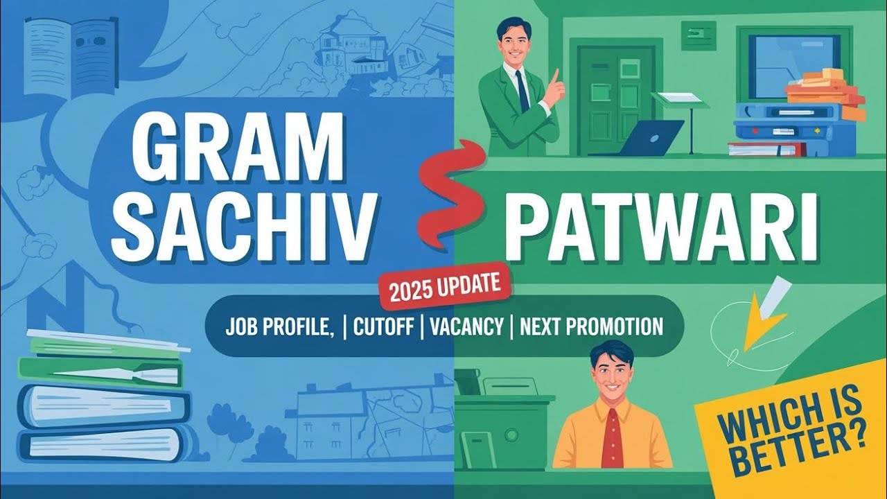 GRAM SACHIV vs PATWARI Job Profile in haryana, next promotion, salary slip, vacancy, cutoff #cet 