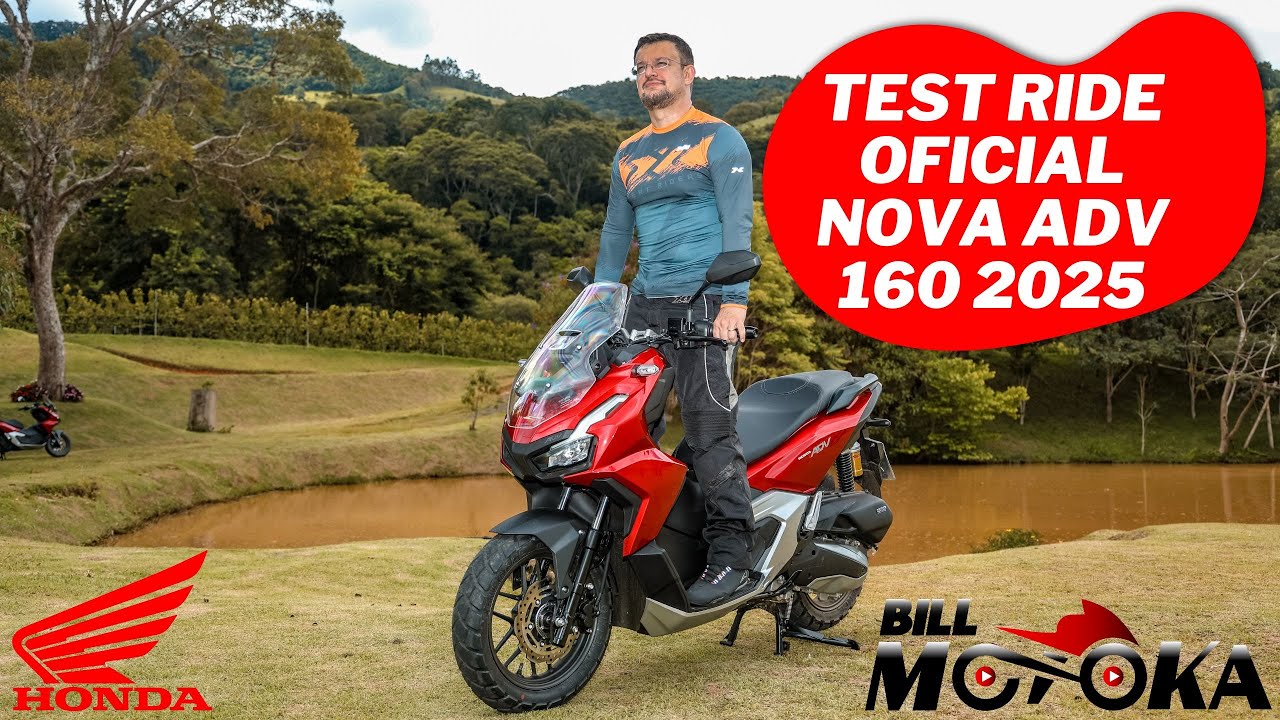 Test ride OFICIAL nova Honda ADV 160 2025, veja consumo, preço, detalhes e como é rodar com ela.
