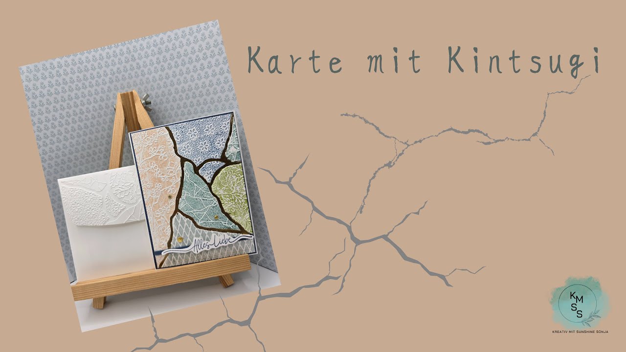 Karte mit Kintsugi | Kintsugi-Inspiration | Heißembossing | Stampin'Up!