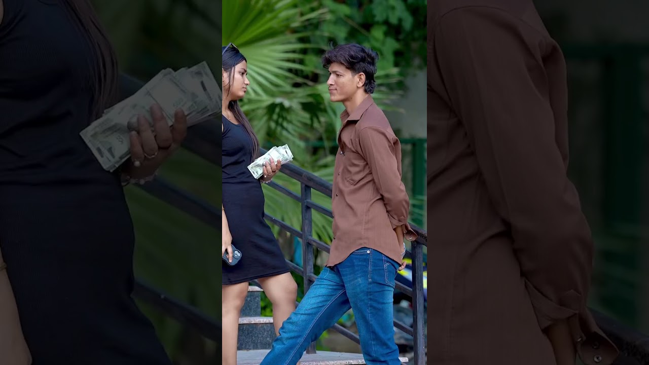 बस पैसा पास हो लड़की तो यूही पट जाती है😎💸#prank #comedy #video #trending 