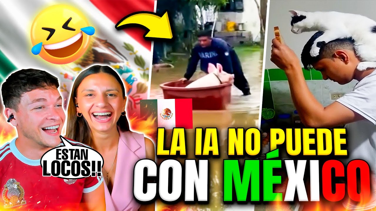 REACCIONAMOS a MÉXICO vs IA😂🇲🇽 *Los memes más surrealistas* JAJA