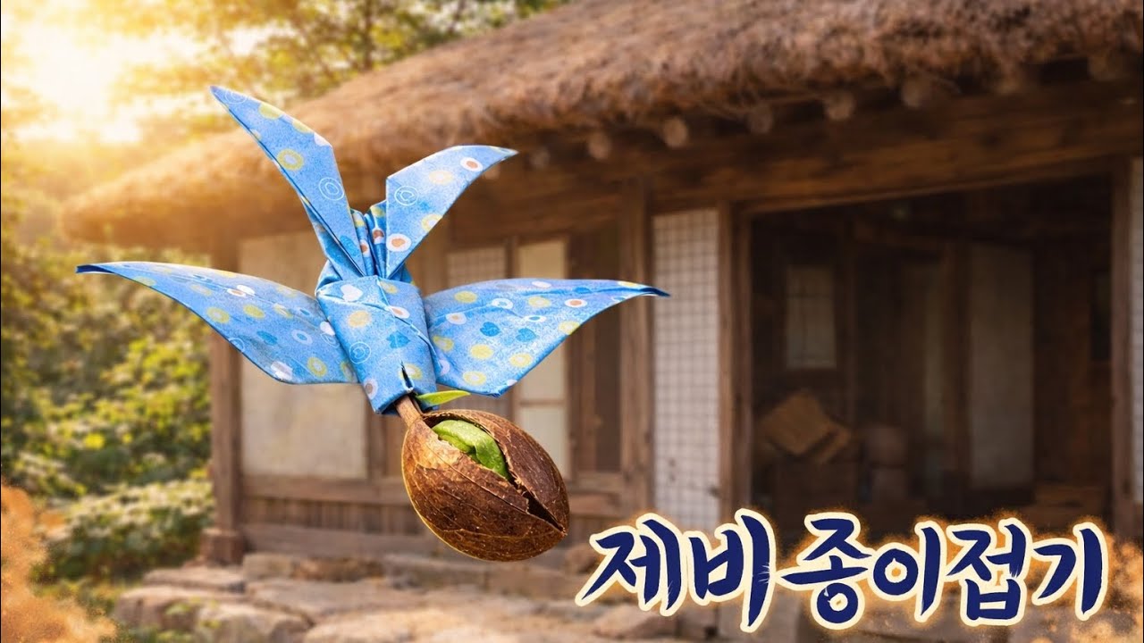 생각보다 쉬운 종이접기!!  제비 종이접기 - Origami Swallow
