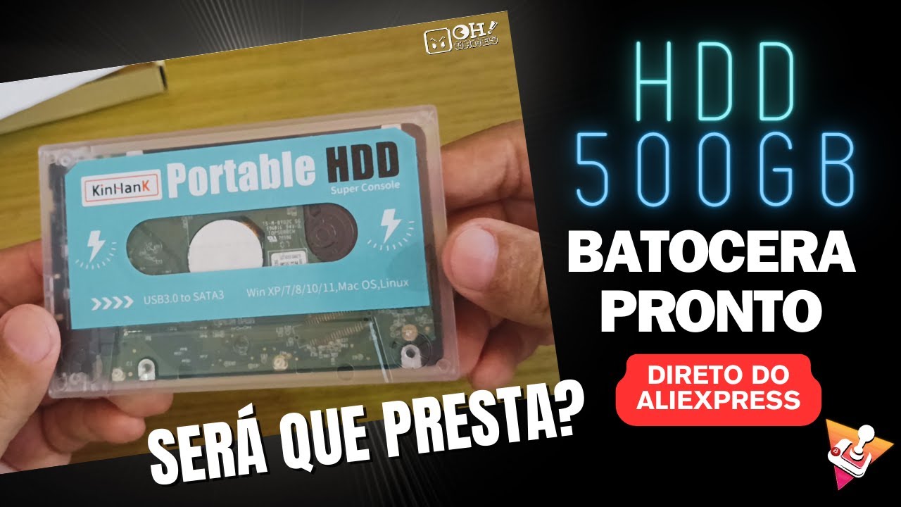 Eu testei o HD de 500GB Batocera com + de 111000 jogos do AliExpress - Será que vale? #batocera