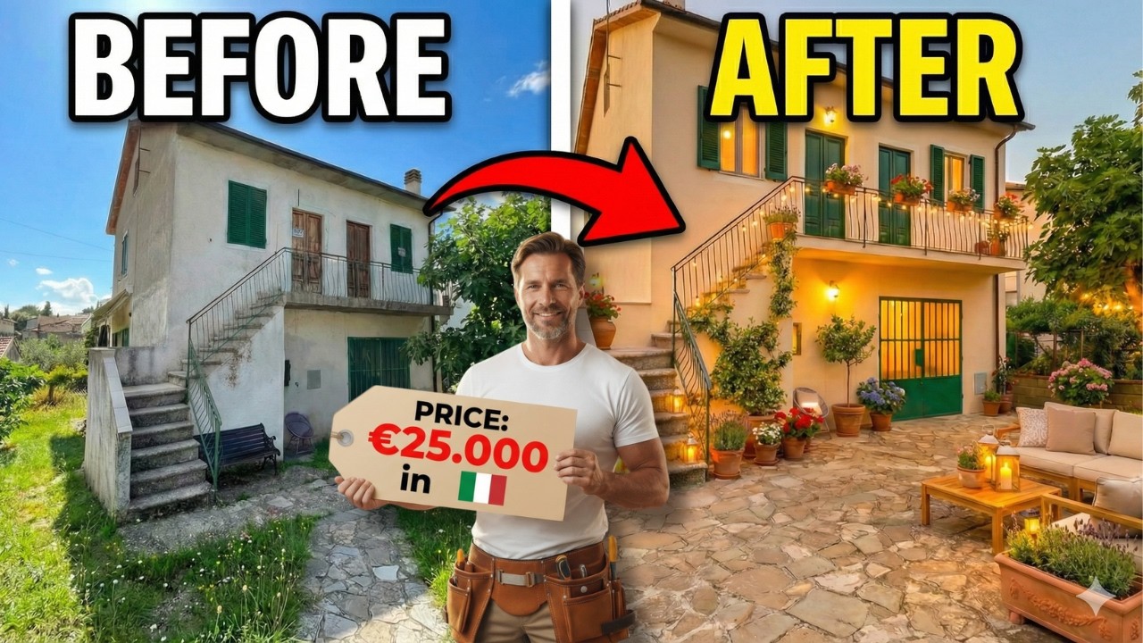 Cheap House in Italy: &euro;25K Tuscany Fixer Upper with Garden 🇮🇹 #oldhouserenovation #interiordesign