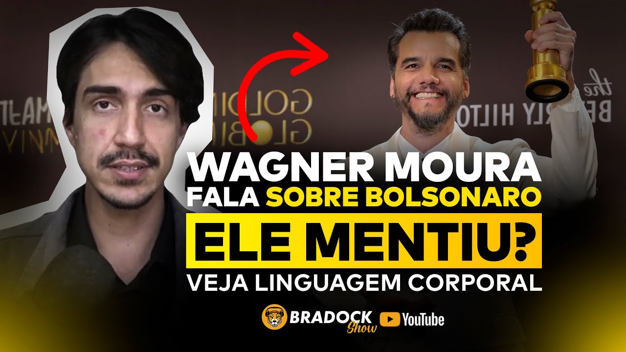 Wagner Moura fala sobre Bolsonaro: Ele mentiu? VEJA LINGUAGEM corporal