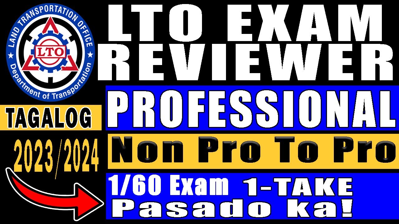 Professional Driver's License | LTO REVIEWER 2023 | CDE Exam Reviewer | Driver's License Renewal