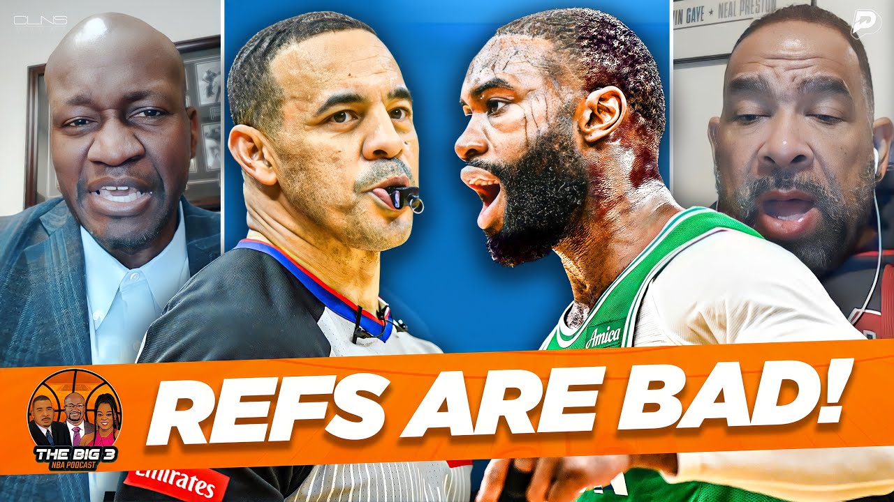 Джейлен Браун ПРАВ насчет судей НБА! | Подкаст Big 3 NBA с Уошберном и Блейкли