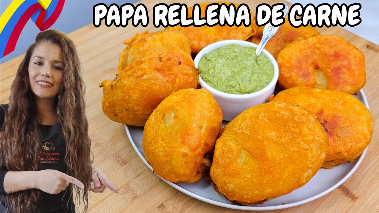 Cómo hacer  PAPA RELLENA De Carne  Receta Costeña Colombiana 🇨🇴