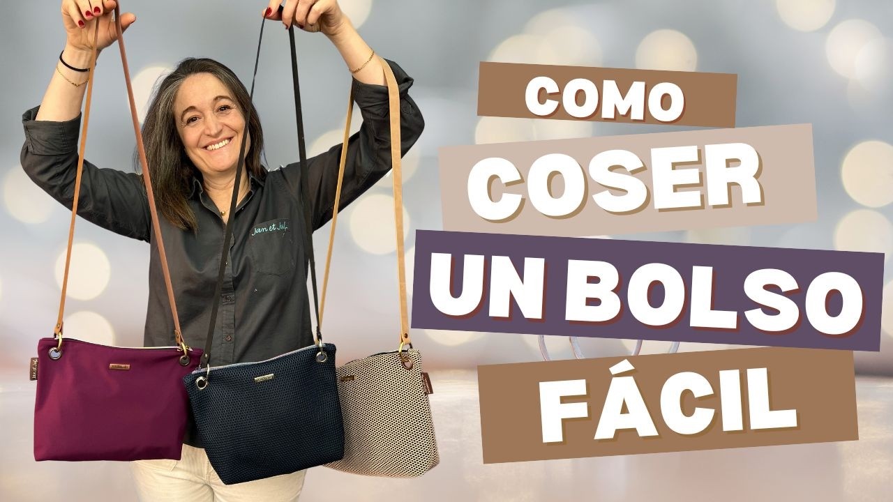Bolso con arandelas y cremallera, f&aacute;cil y espectacular ✂️👜