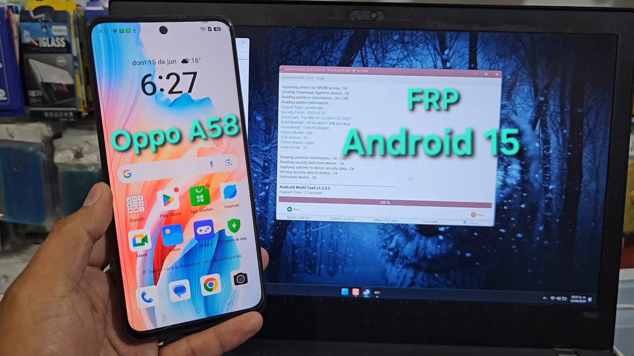 FRP Oppo A58 (CPH2577) android 15 ➡️✅️ AMT