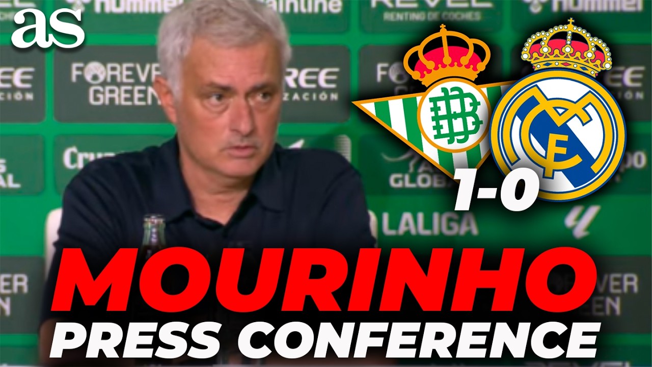 Mourinho, FULL POST MATCH PRESS CONFERENCE | Real Betis vs. Real Madrid (1-0)