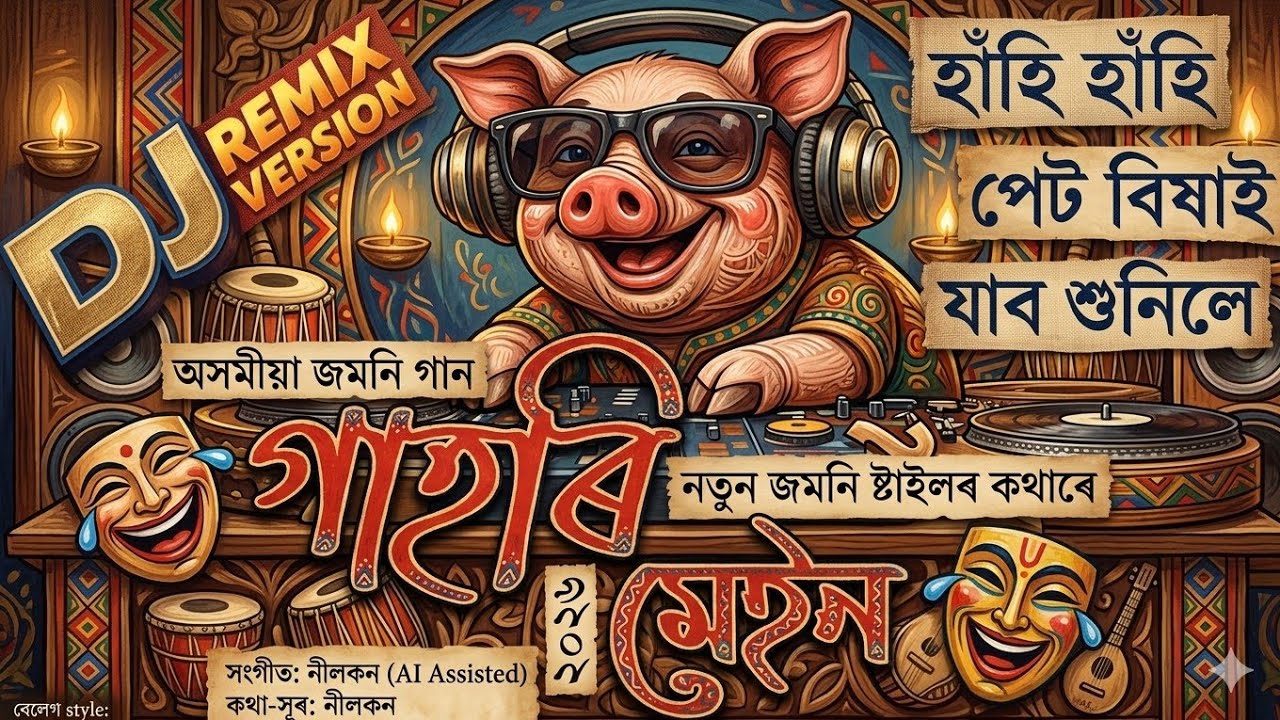 গাহৰি মেইন 😂 | Gahori Main 😁l Assamese Funny DJ Remix 2026 | Viral Comedy Song | Remix Version