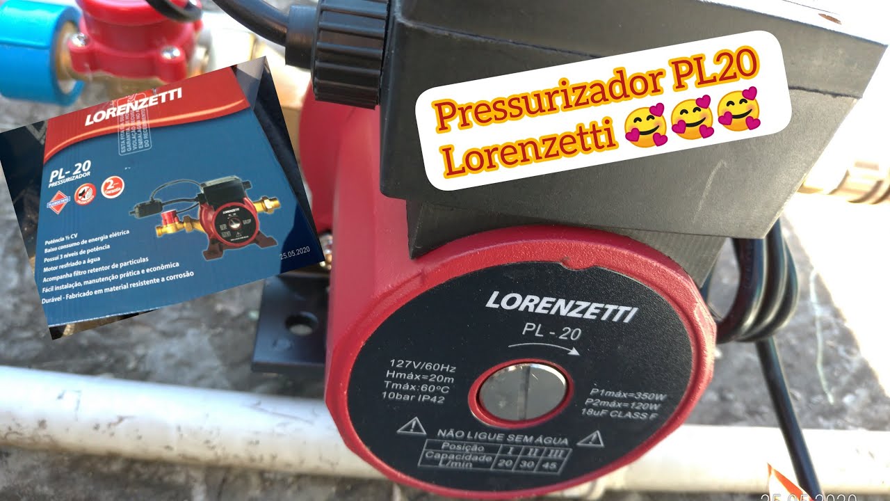 Como fazer  instalação de Pressurizador  Lorenzetti  PL20  👷 baixa pressão D.I.Y