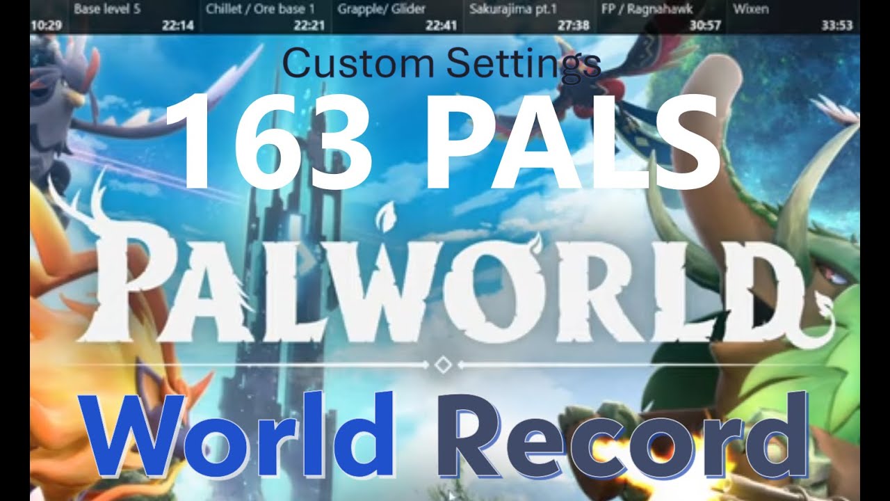 (WR) Palworld Paldeck Speedrun in 3:43:23 - Game Sounds Only. [163 Custom]