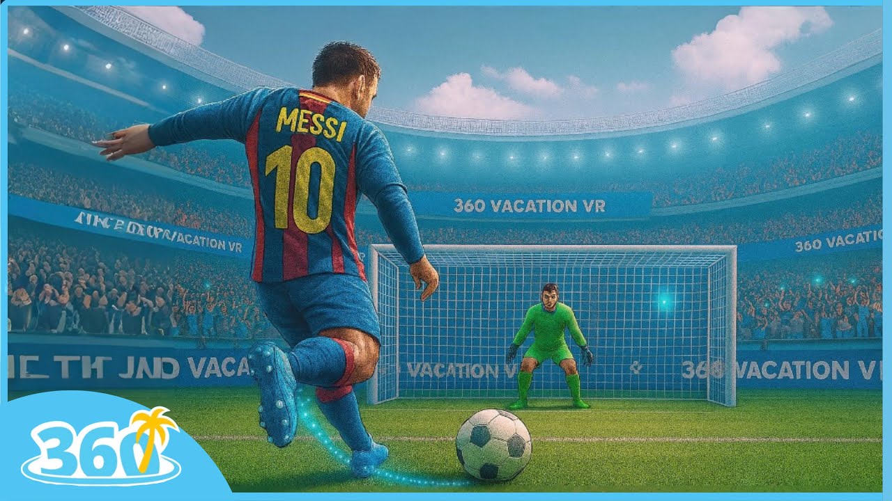 GOALKEEPER POV VR 360° | Can You Save 10 Penalty Kicks? | Virtual Reality Football