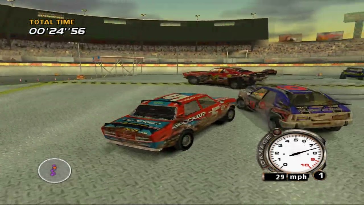 Demolition Derby Games From PS1 & PS2 & Wreckfest [Demolition Derby Mode]
