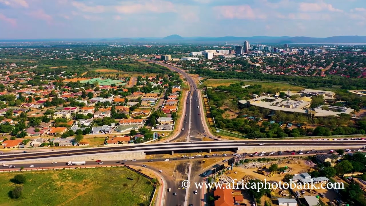 Gaborone’s three major grade-separated junctions, flyover.