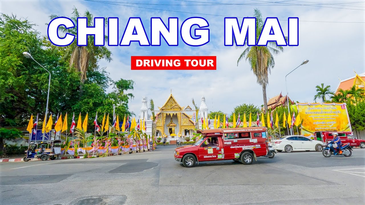 Driving in Thailand | Chiang Mai City To I Love Flower Farm 🚘🇹🇭🌷
