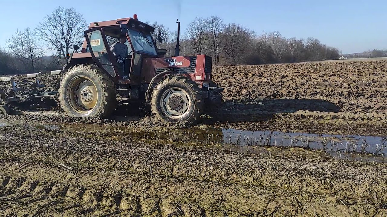 Poljoprivredne aktivnosti - U blatu do grla, treba nam camac FIAT 1180 oranje po mokrom Sezona 2021