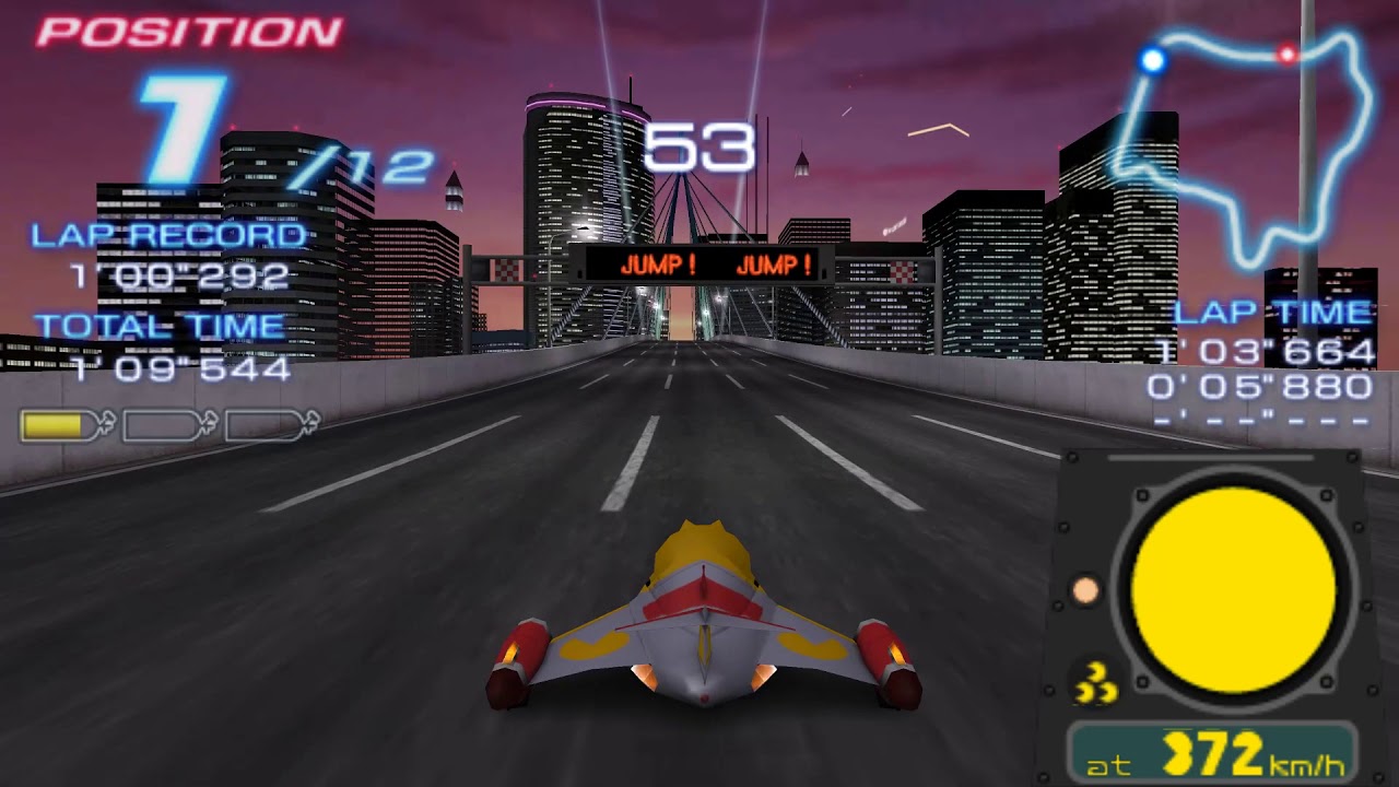 Ridge Racer 2 (PSP) - Downtown Rave City with Pac-Man