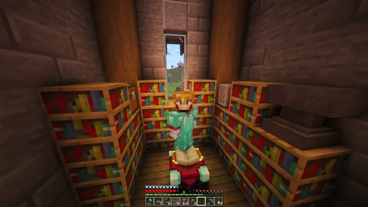 Minecraft Let’s Play Ep. 701 – Building the Enchanting Room Inside My Tower