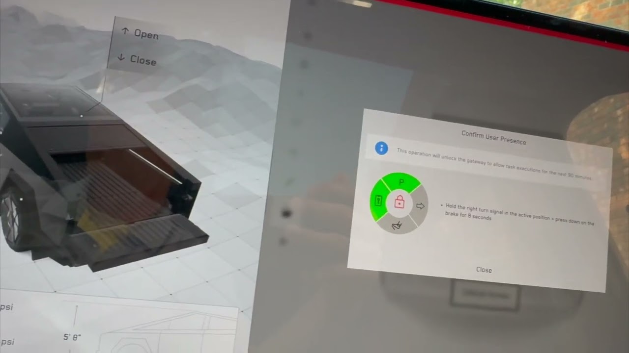 Tesla Cybertruck Tonneau Cover Calibration