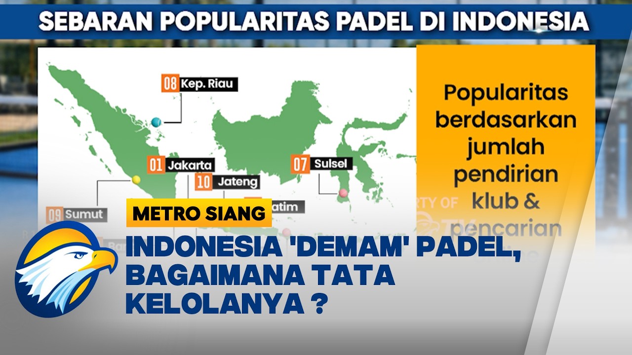 Padel Booming di Indonesia, Pro Kontra Lapangan dan Tata Kelolanya - [Metro Siang]