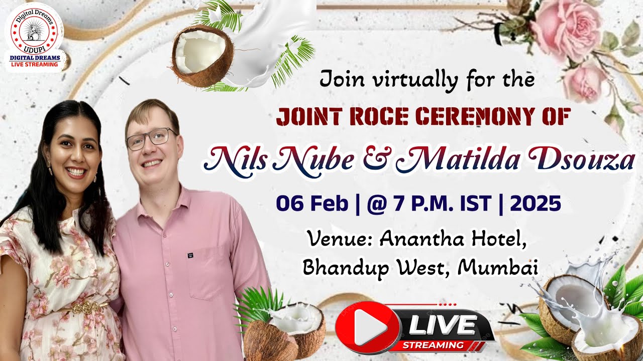 Joint Roce Ceremony of Nils Nube & Matilda Dsouza | Mumbai | 06 Feb 2025