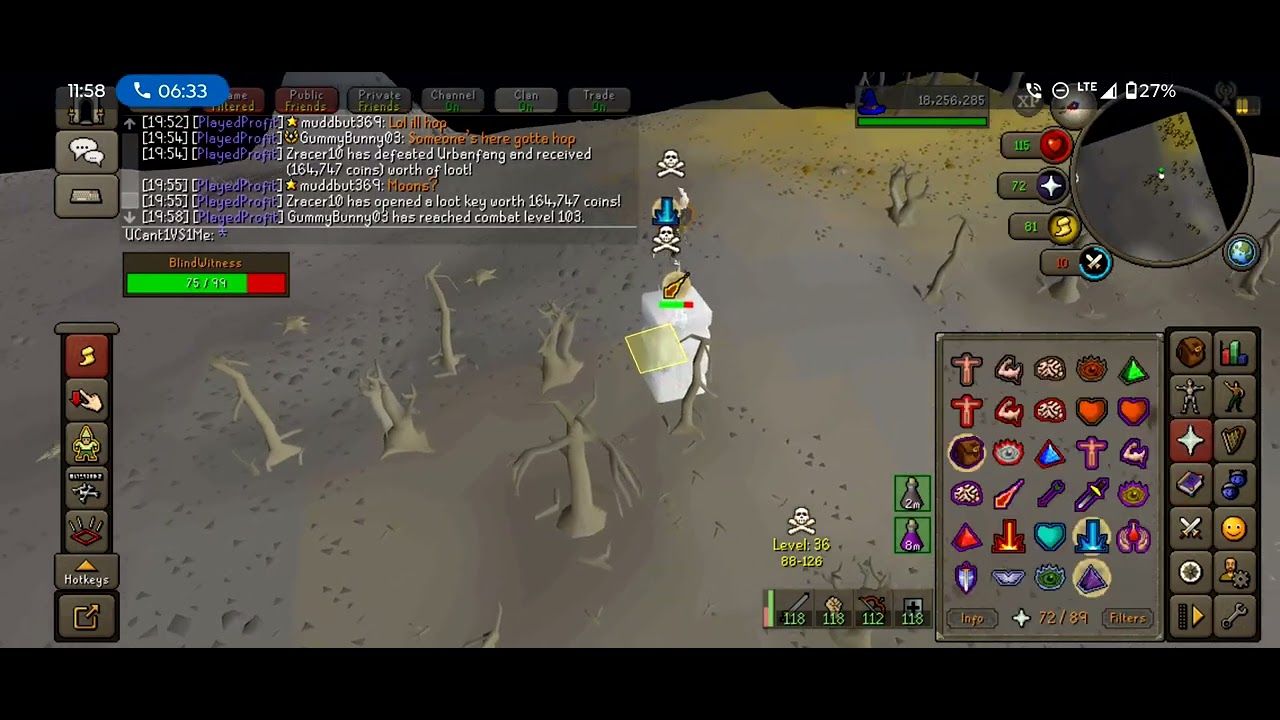 Mobile tribrid PK #runescapemobile #gaming #pking 