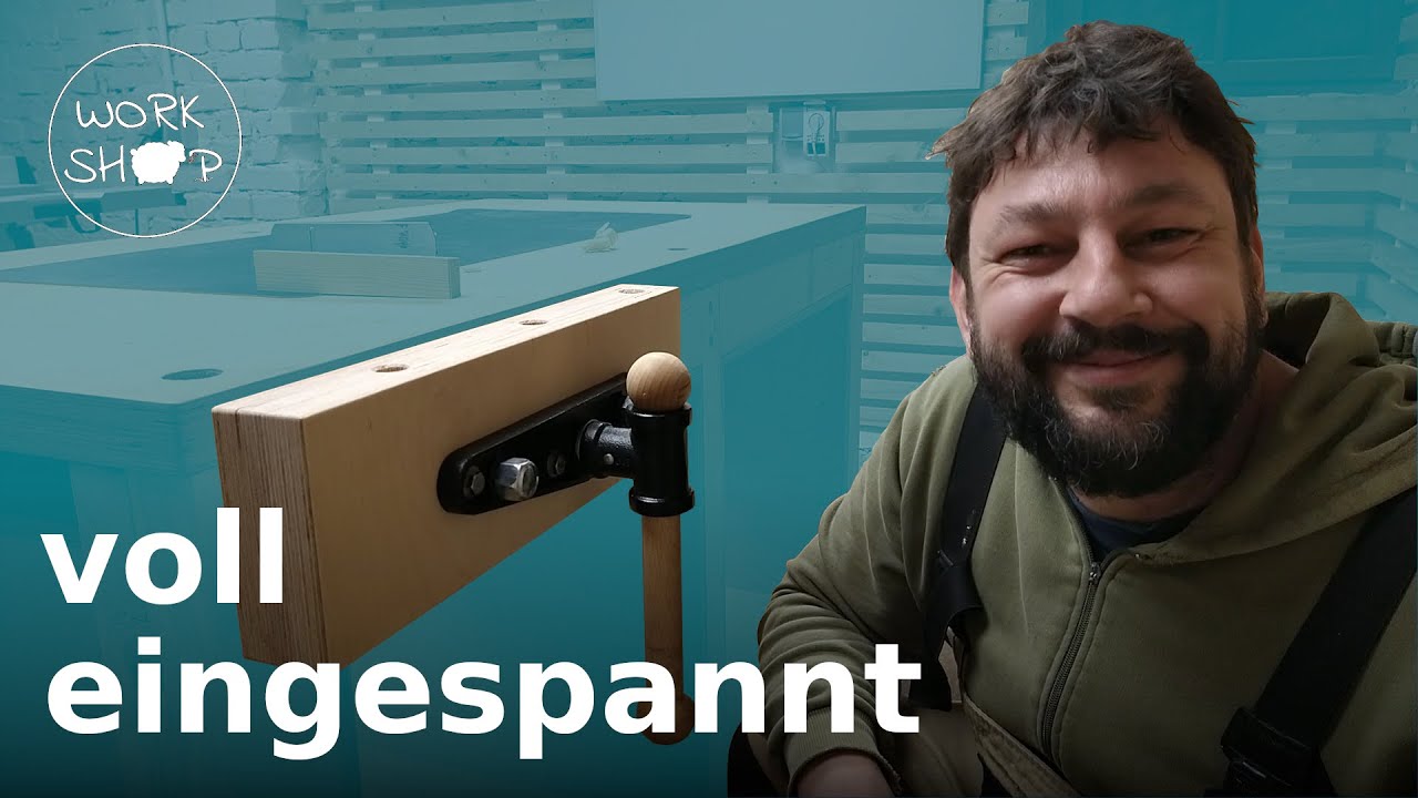 Werkbank selber bauen #2 | große Vorderzange einfach montieren | Schraubstock für jedermann.