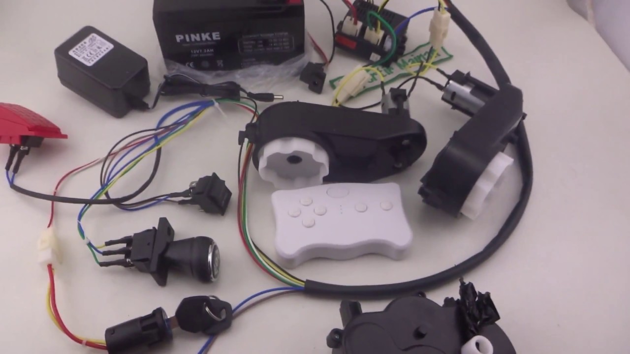 cara merakit mobil aki anak receiver box mobilan aki anak set lengkap aki 12V 7AH