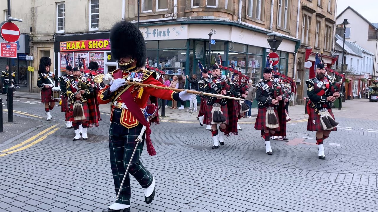 The Royal Regiment of Scotland | Freedom of Clackmannanshire Parade in Alloa, Scotland #military