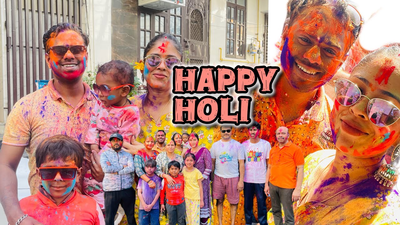 Akshit ki second holi 🫟#holispecial 