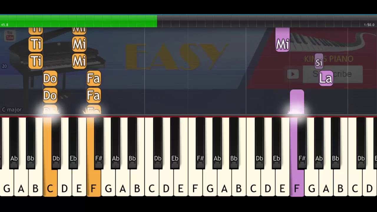 The Legend of Zelda Main Theme&ndash; Easy Version [ Piano Cover &ndash; Piano Tutorial Video]