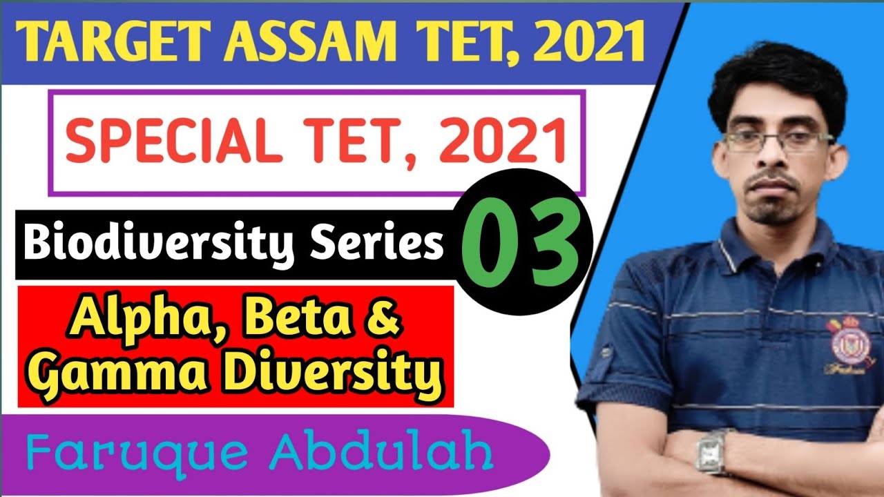 Aplha Beta and Gamma Diversity | Biodiversity | Assam tet | Special tet @EDUCATOPLUS