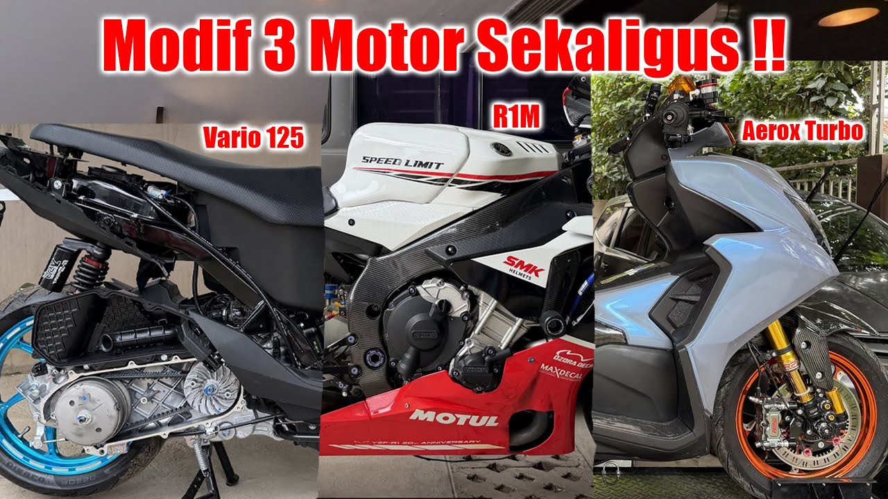 Modif 3 Motor‼️Matic, Moge, Harley Bikin Hedon Semua | Dandi Malik