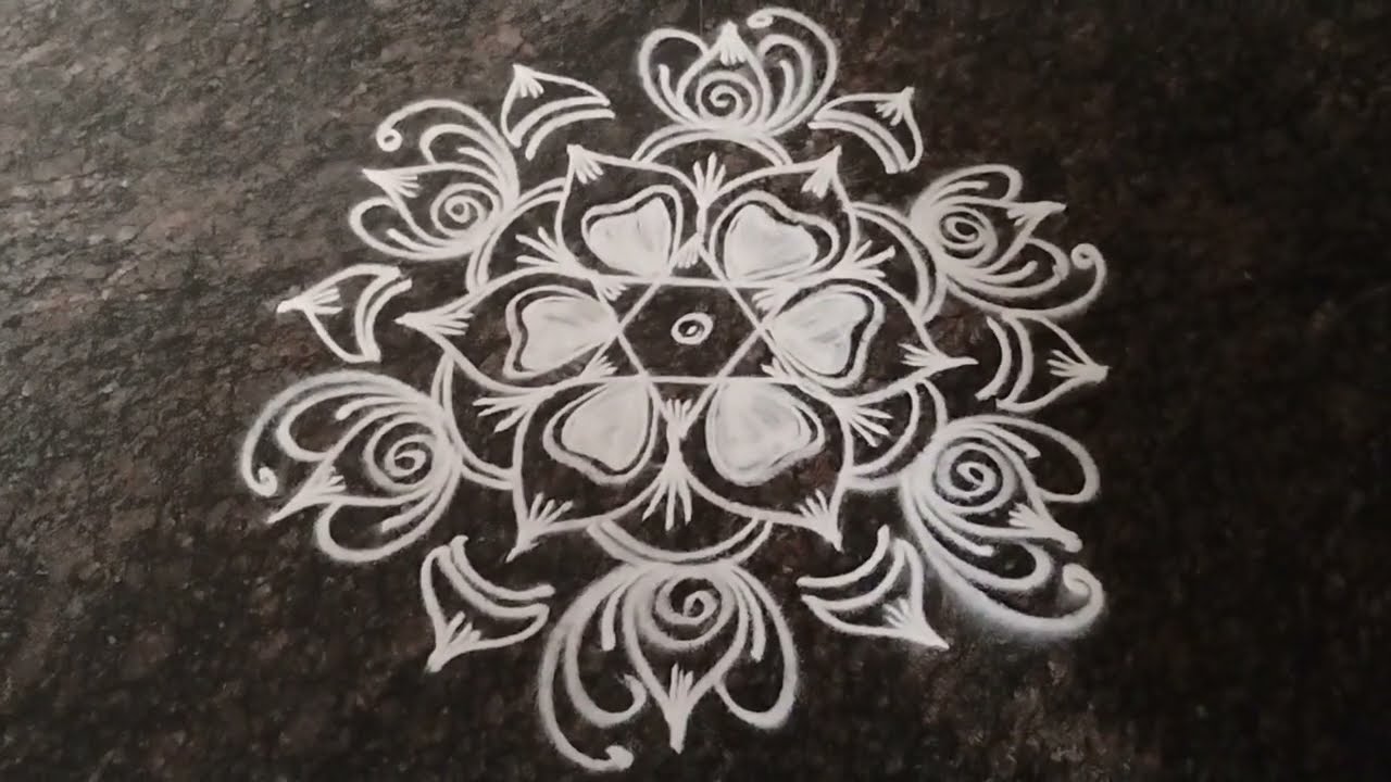 Daily rangoli designs # trending rangoli# youtube video 