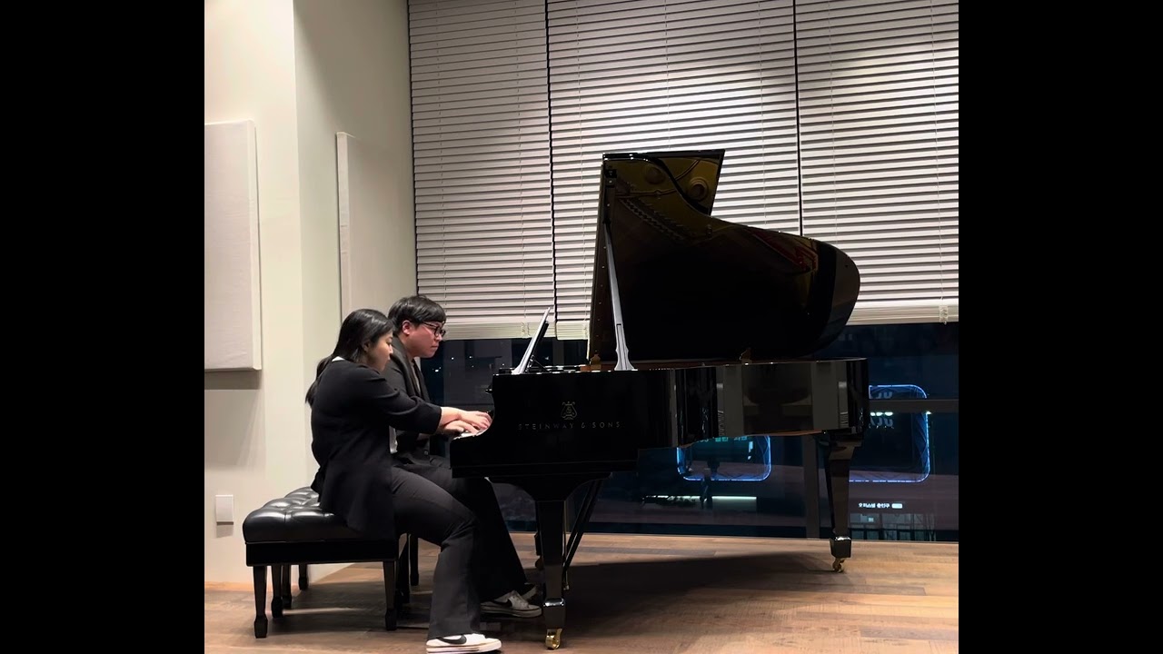 Schumann - 6 Canonic Studies, Op. 56: Ⅲ. Andantino in E major, IV. Innig in A flat major (4 hands)